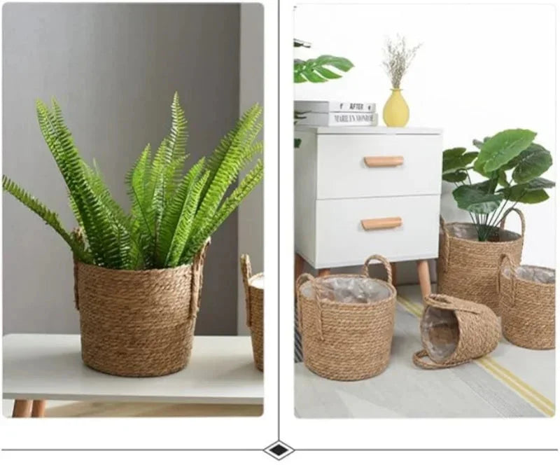 Panier en osier | VerduraBloom™ - Rangement Chic Corbeille vannerie naturelle VerduraBloom rangementchic com