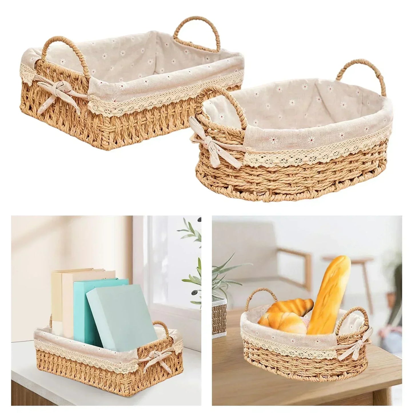 Panier en osier | FloraNest™ - Rangement Chic panier en osier, panier osier rangement salon, corbeille vannerie naturelle, panier osier pour fruits, solution rangement osier cuisine, panier en osier pour livres, corbeille osier avec poignées, vannerie pour deco interieure, panier osier polyvalent, rangement en osier naturel