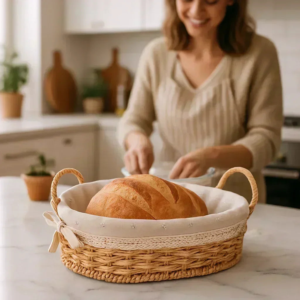 Panier en osier pour oignons, panier mural/de table