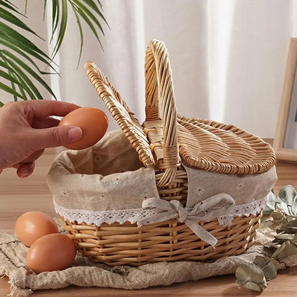 Panier osier pique nique | WillowHome™ - Rangement Chic