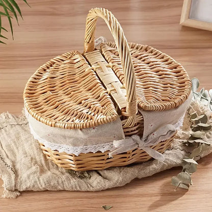 Panier osier pique nique | WillowHome™ - Rangement Chic