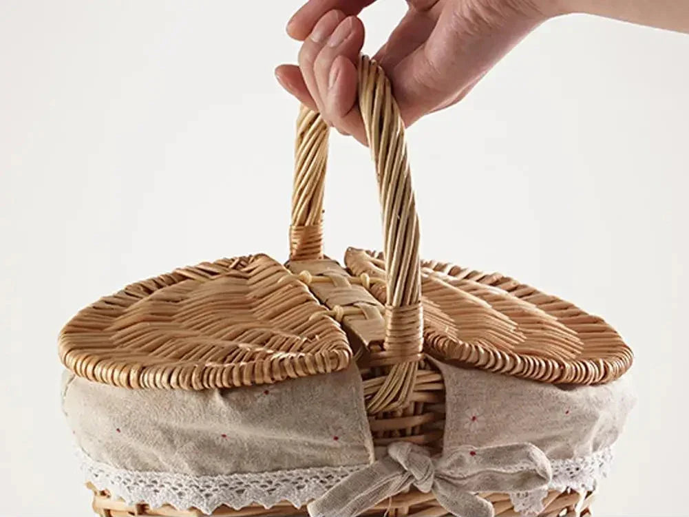 Panier osier pique nique | WillowHome™ - Rangement Chic
