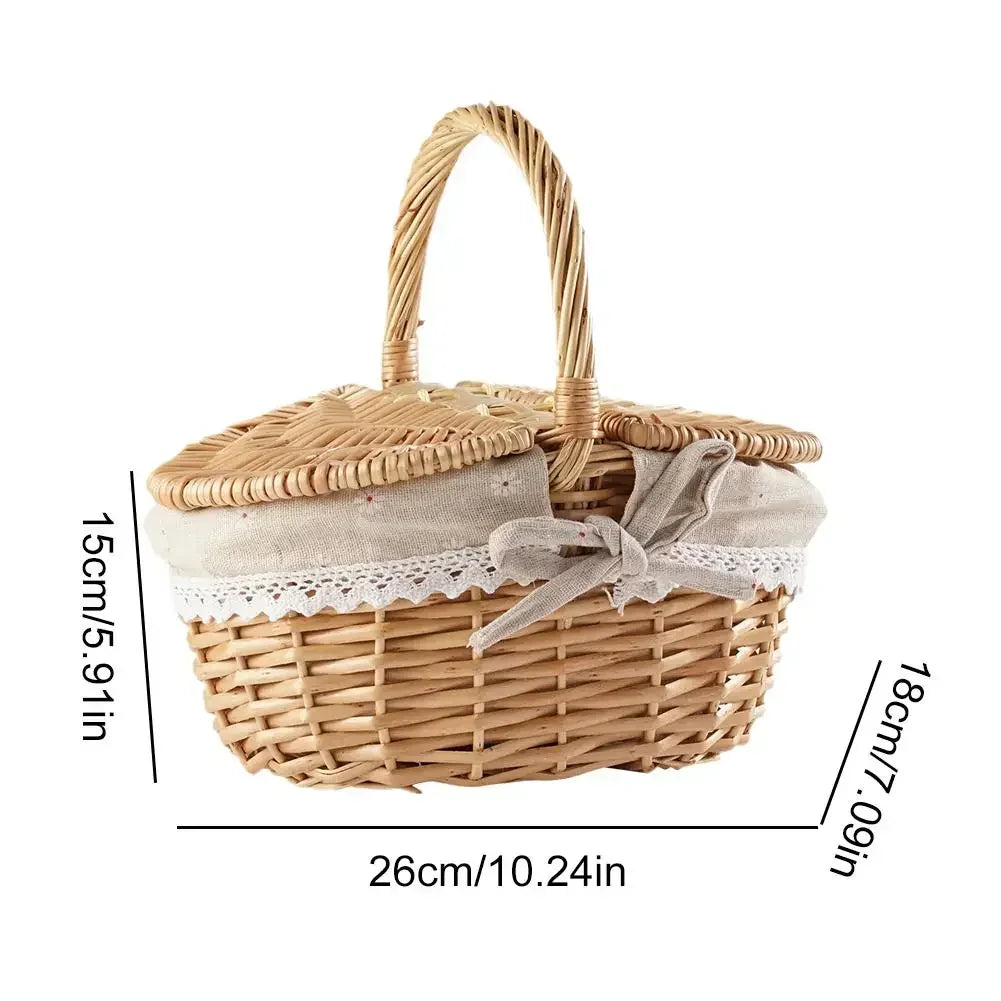 Panier osier pique nique | WillowHome™ - Rangement Chic