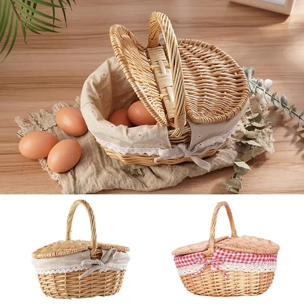 Panier osier pique nique | WillowHome™ - Rangement Chic