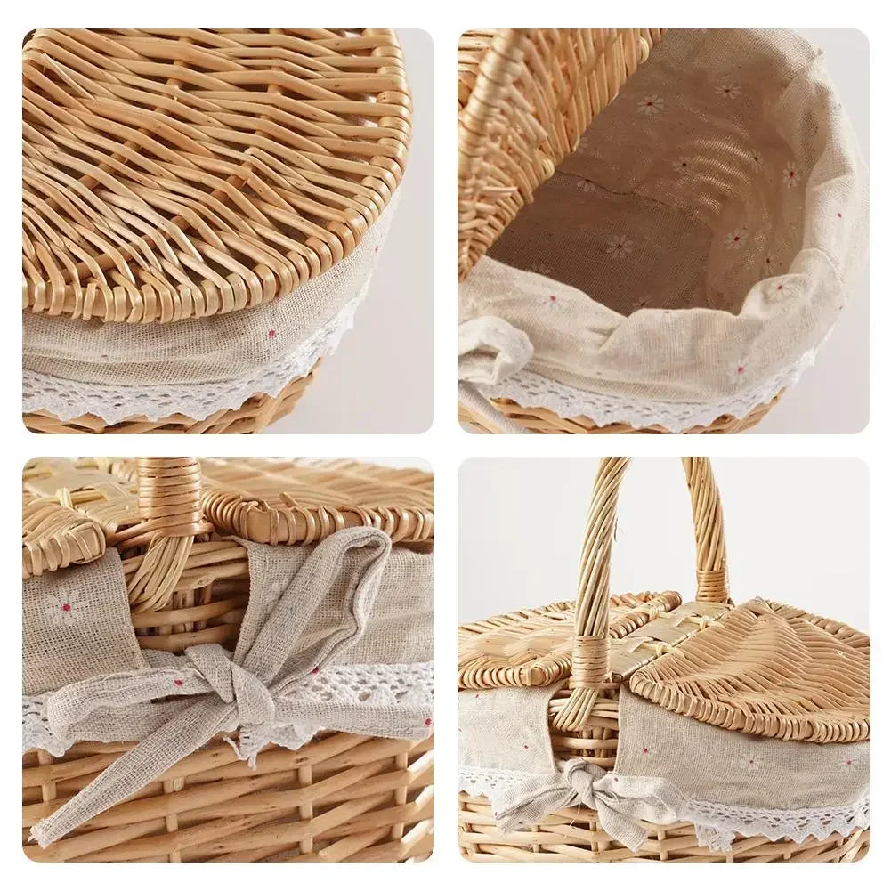 Panier osier pique nique | WillowHome™ - Rangement Chic