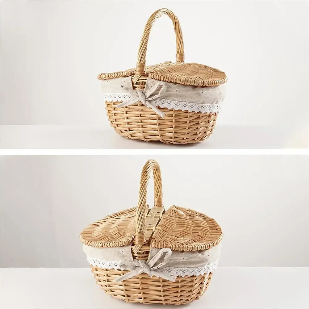 Panier osier pique nique | WillowHome™ - Rangement Chic