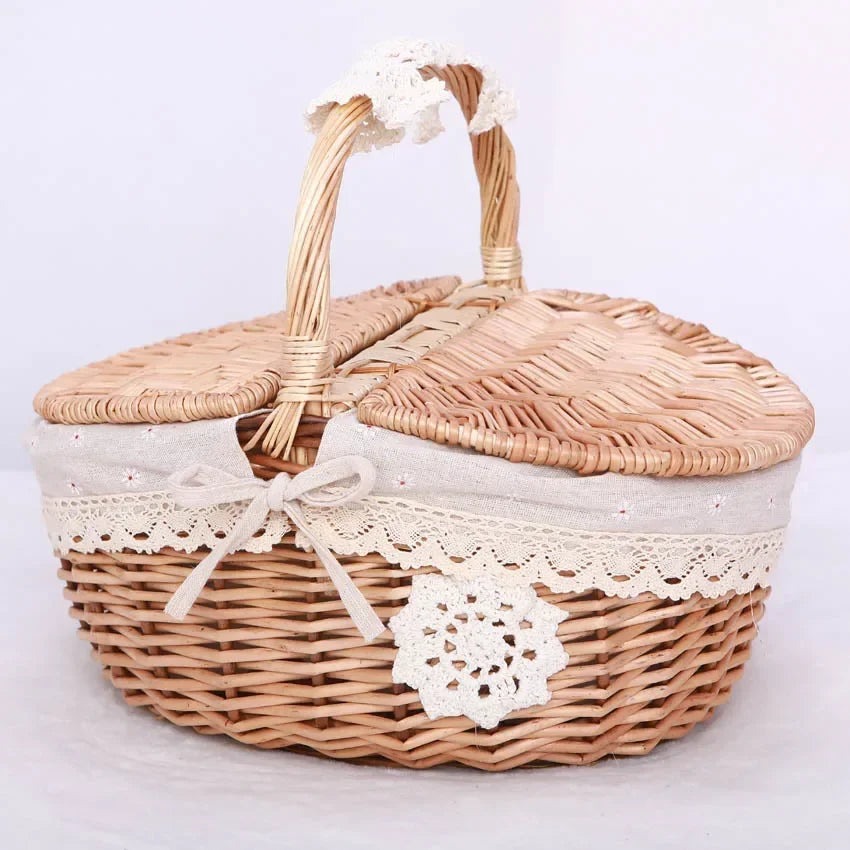 Panier osier pique nique | WillowHome™ - Rangement Chic