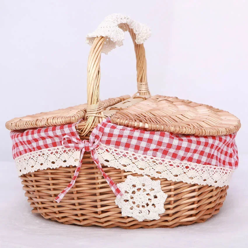 Panier osier pique nique | WillowHome™ - Rangement Chic