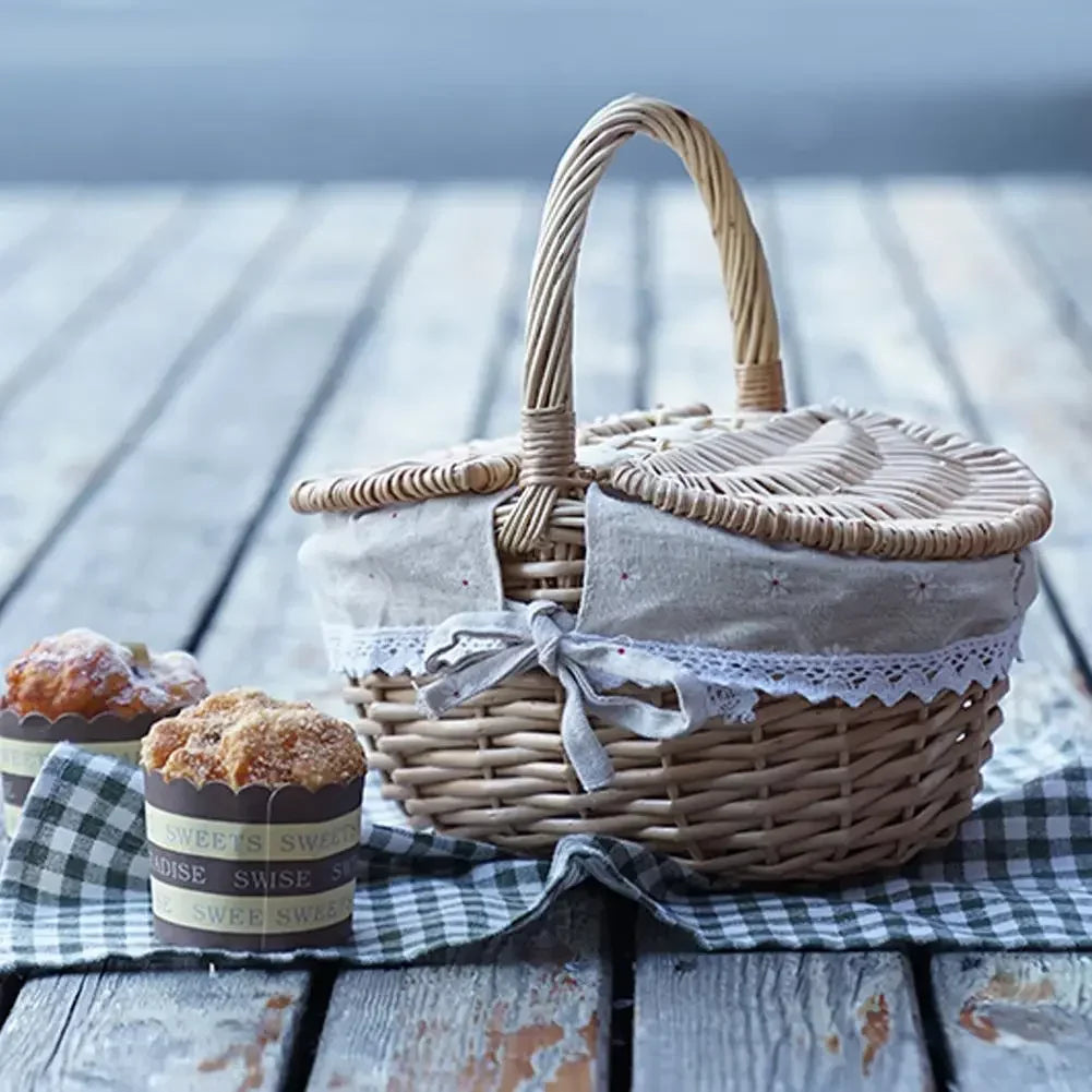 Panier osier pique nique | WillowHome™ - Rangement Chic
