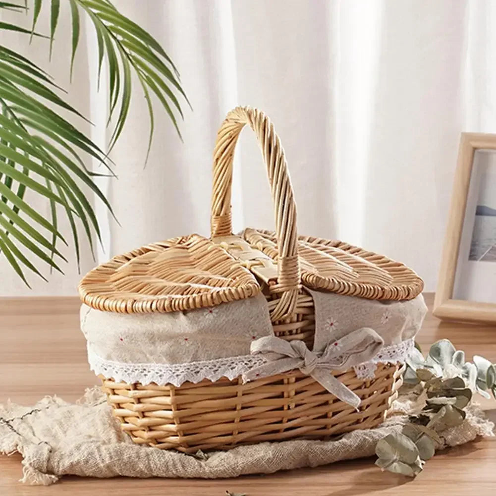 Panier osier pique nique | WillowHome™ - Rangement Chic