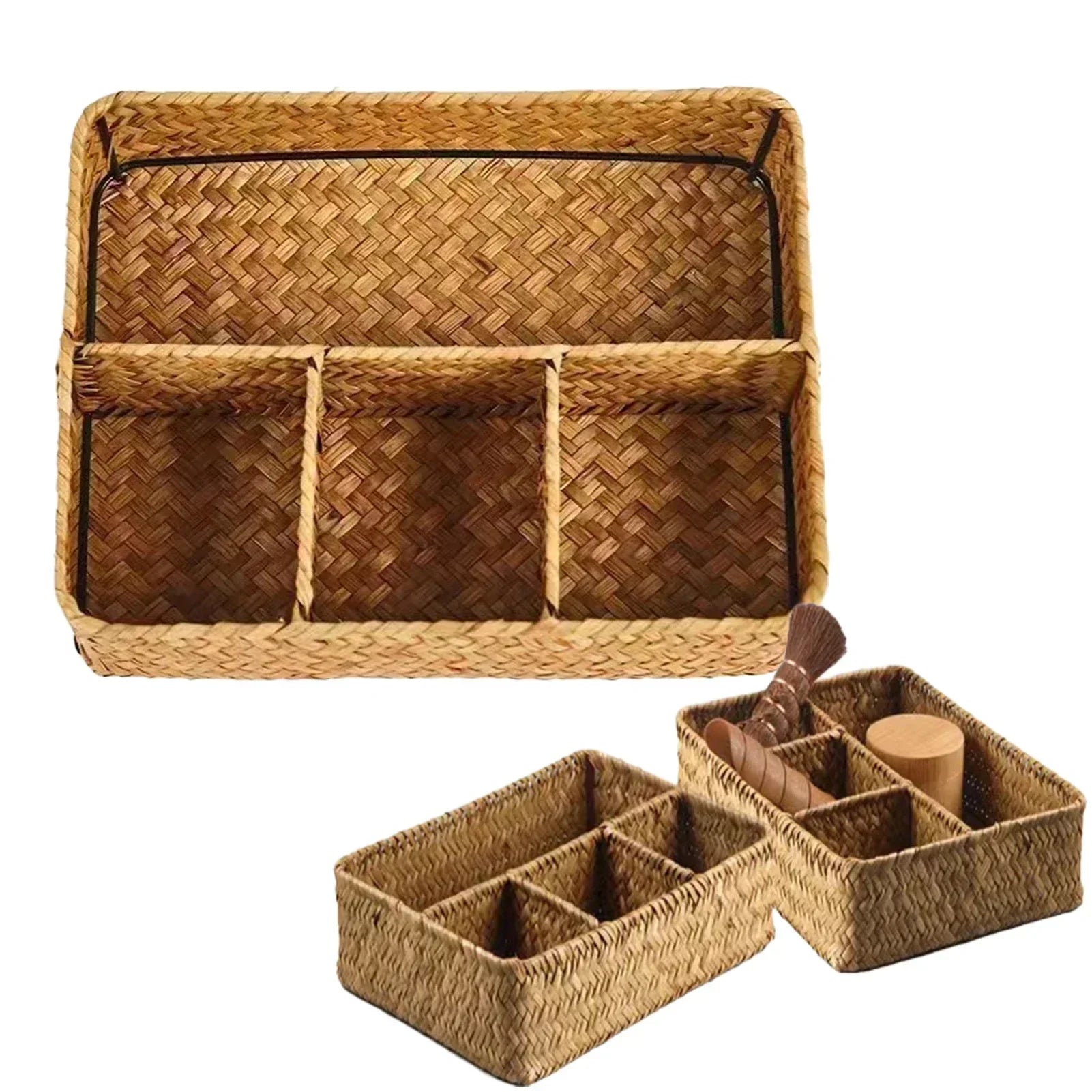 Paniers en osier pour rangement | QuadraBaskets™ - Rangement Chic