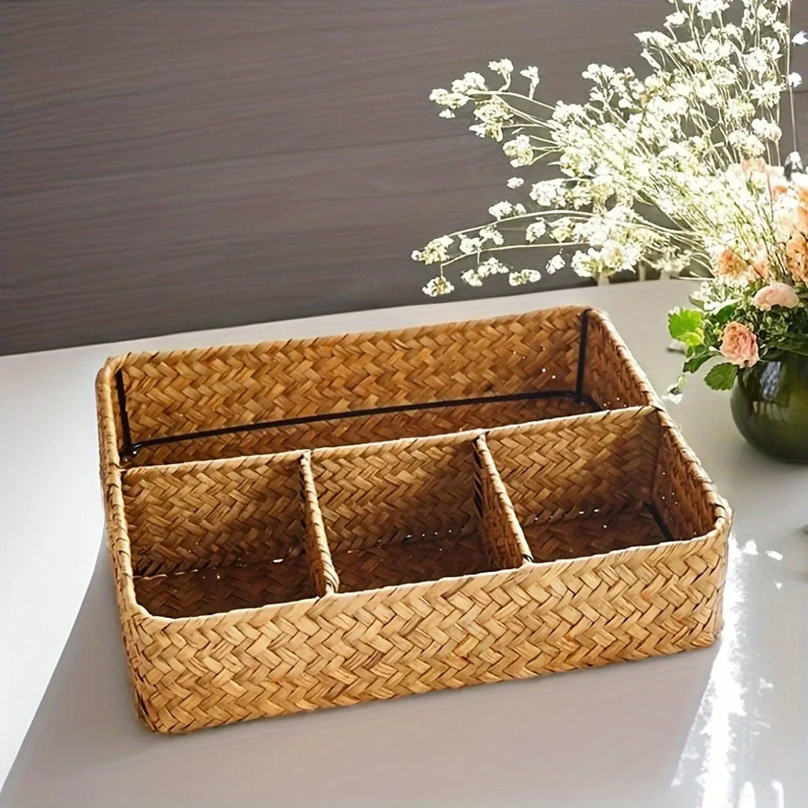 Paniers en osier pour rangement | QuadraBaskets™ - Rangement Chic