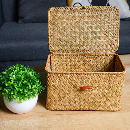Panier osier Tressia rangementchic panier déco artisanal style japonais minimaliste