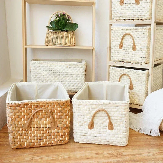 Panier rangement en osier | Organia™ - Rangement Chic