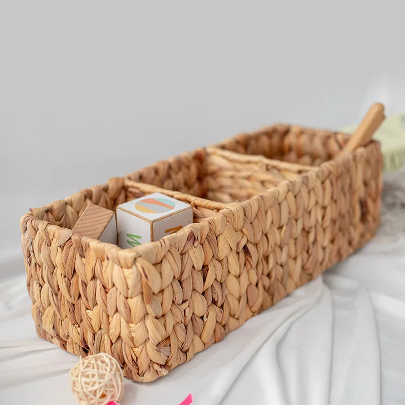Panier rangement osier Structura rangementchic.com panier décoratif bohème pour salle de bain et cuisine