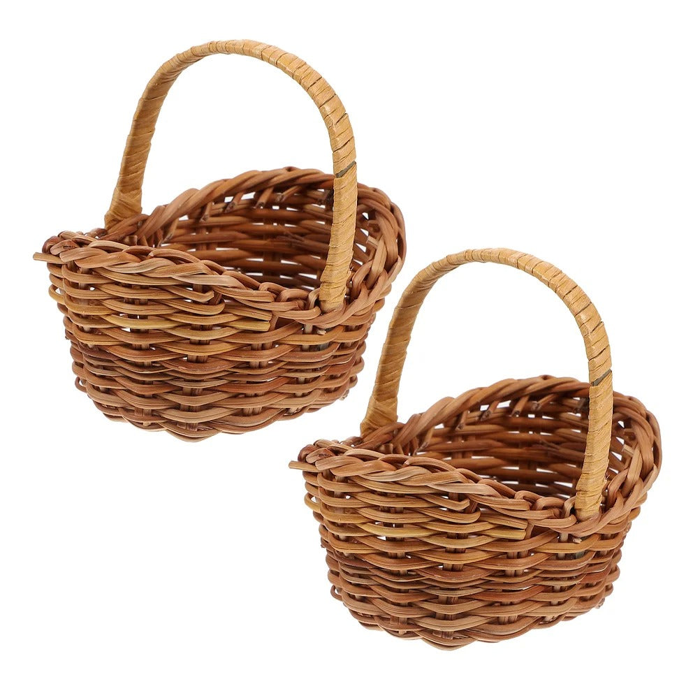 Petit panier osier Mini Panier Bohème rangementchic.com panier osier mariage