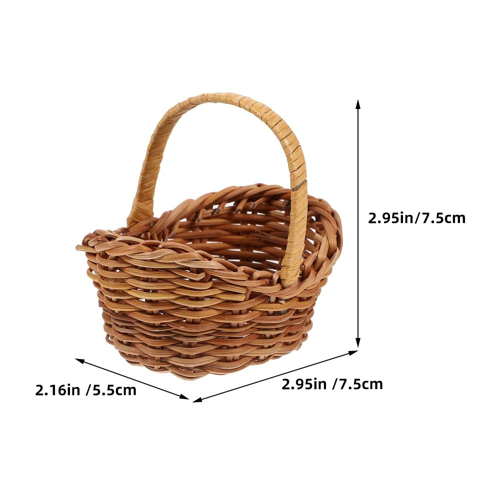 Petit panier osier Mini Panier Bohème rangementchic.com panier de décoration champêtre