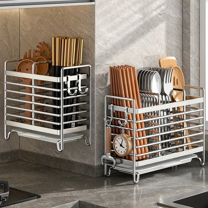 porte-ustensiles de cuisine mural sans perçage, support d’ustensiles de cuisine en acier inoxydable, porte-couverts mural design moderne, organisateur d’ustensiles de cuisine gain de place, porte-ustensiles de cuisine pour petits espaces, support mural de cuisine inox avec crochets, porte-ustensiles mural élégant effet inox, rangement mural pour ustensiles de cuisine compact, support cuisine sans vis ni colle inox, porte-ustensiles cuisine adhésif sans perçage, porte-ustensiles cuisine suspendu design, orga