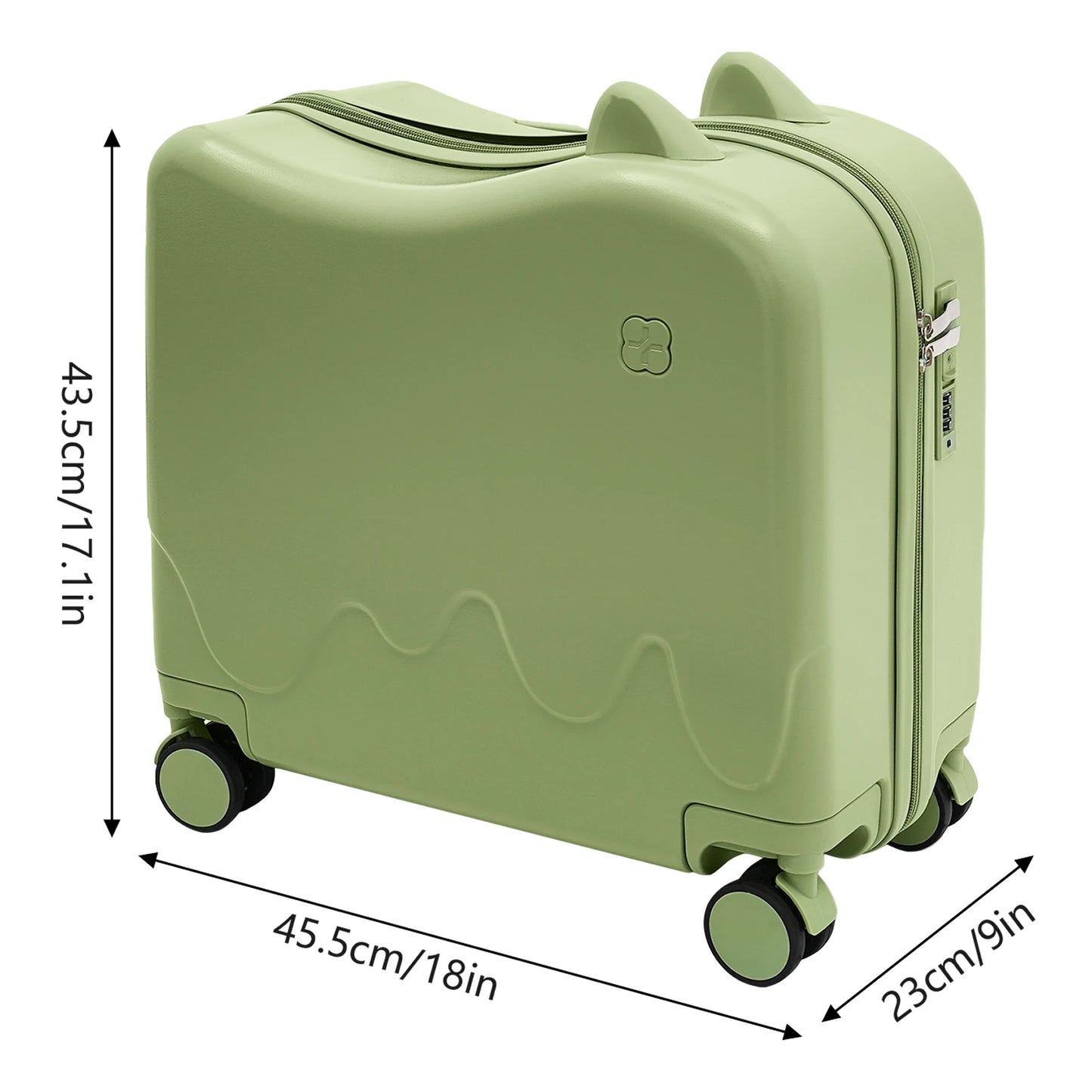 Valise enfant à roulettes cabine 8 pouces grande capacité 37L, conçue pour les enfants de 3 à 6 ans, avec structure robuste en ABS et PVC, roues universelles silencieuses, verrou à code intégré, poignée antidérapante et tige de traction réglable. Valise enfant légère et résistante, compatible avion, dotée de compartiments intérieurs organisés, coins arrondis pour plus de sécurité, supportant jusqu’à 60 kg et permettant à l’enfant de s’asseoir et rouler. Valise enfant design ludique et premium, idéale pour v