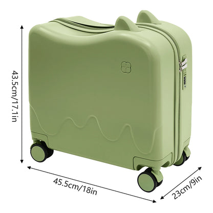 Valise enfant à roulettes cabine 8 pouces grande capacité 37L, conçue pour les enfants de 3 à 6 ans, avec structure robuste en ABS et PVC, roues universelles silencieuses, verrou à code intégré, poignée antidérapante et tige de traction réglable. Valise enfant légère et résistante, compatible avion, dotée de compartiments intérieurs organisés, coins arrondis pour plus de sécurité, supportant jusqu’à 60 kg et permettant à l’enfant de s’asseoir et rouler. Valise enfant design ludique et premium, idéale pour v