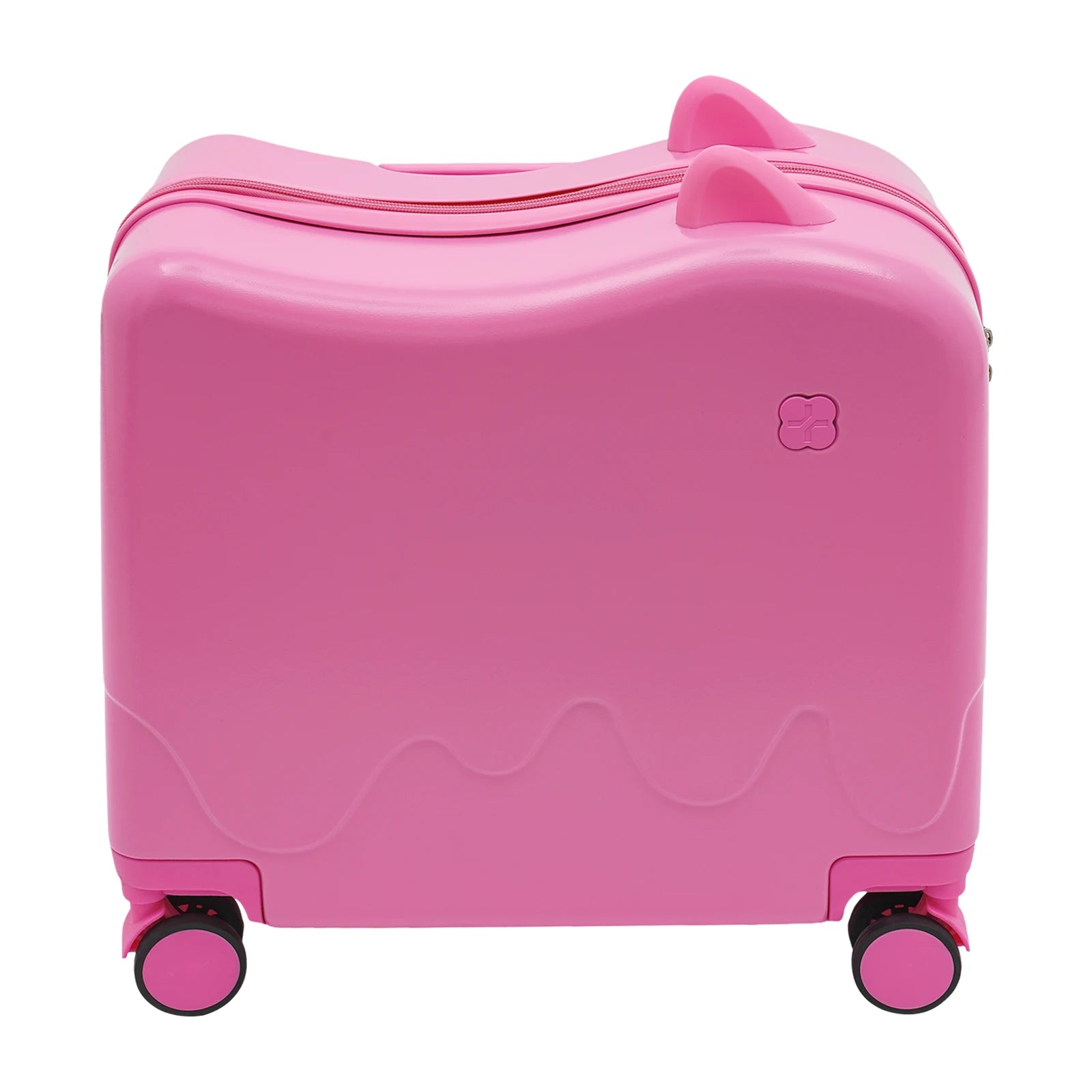 Valise enfant à roulettes cabine 8 pouces grande capacité 37L, conçue pour les enfants de 3 à 6 ans, avec structure robuste en ABS et PVC, roues universelles silencieuses, verrou à code intégré, poignée antidérapante et tige de traction réglable. Valise enfant légère et résistante, compatible avion, dotée de compartiments intérieurs organisés, coins arrondis pour plus de sécurité, supportant jusqu’à 60 kg et permettant à l’enfant de s’asseoir et rouler. Valise enfant design ludique et premium, idéale pour v
