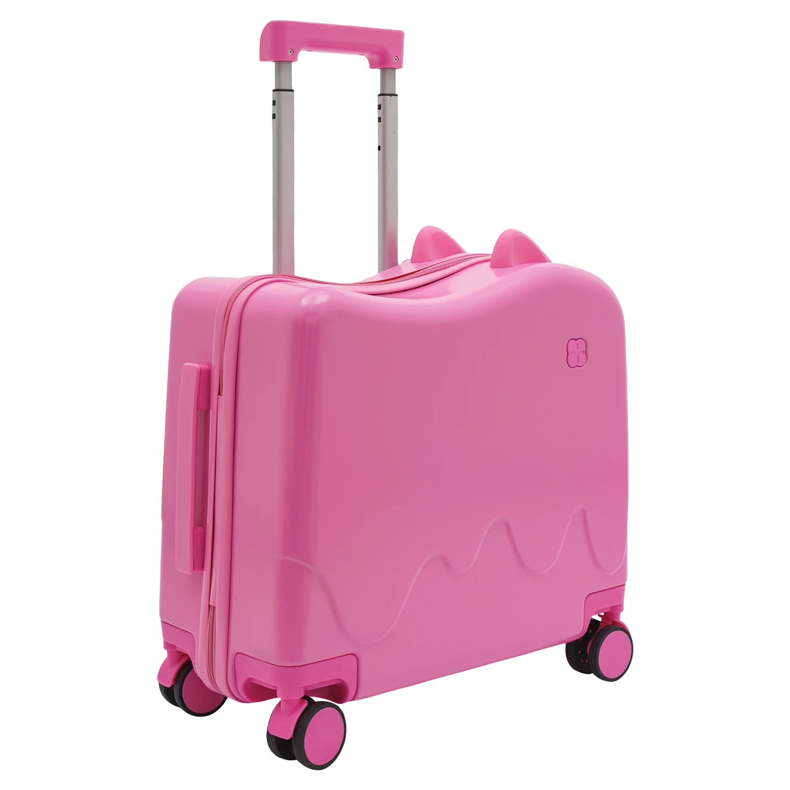 Valise enfant à roulettes cabine 8 pouces grande capacité 37L, conçue pour les enfants de 3 à 6 ans, avec structure robuste en ABS et PVC, roues universelles silencieuses, verrou à code intégré, poignée antidérapante et tige de traction réglable. Valise enfant légère et résistante, compatible avion, dotée de compartiments intérieurs organisés, coins arrondis pour plus de sécurité, supportant jusqu’à 60 kg et permettant à l’enfant de s’asseoir et rouler. Valise enfant design ludique et premium, idéale pour v
