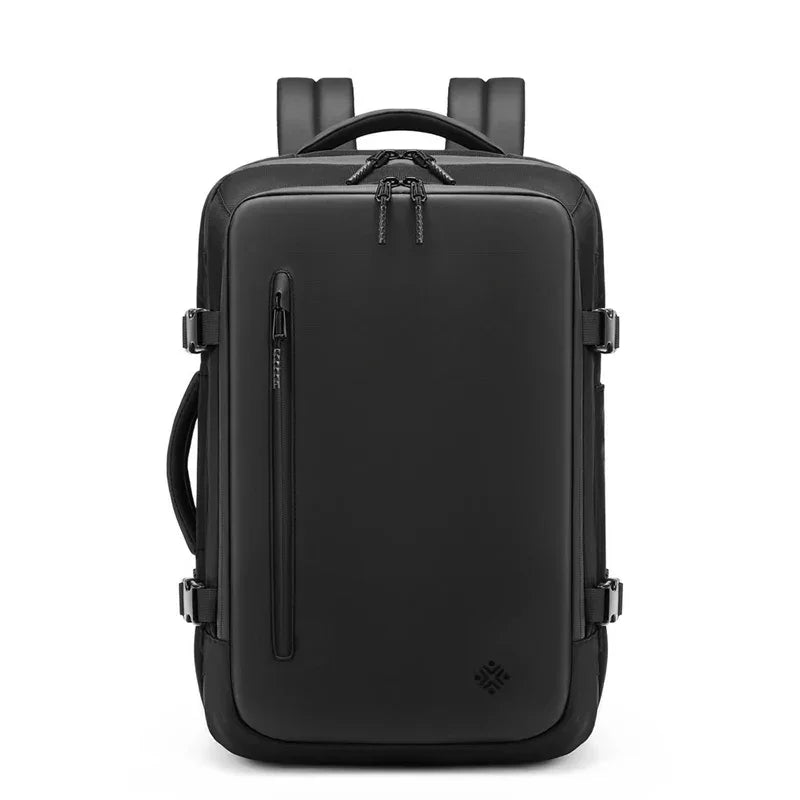 Sac a dos voyage compression sous vide Airbag Business™ : compact, étanche, USB, grande capacité extensible et organisation optimale.