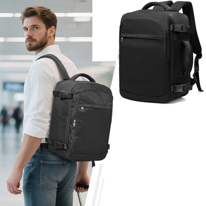 Sac a dos voyage cabine 40x20x25 EasyTrip compatible Ryanair, bagage a main sous siege avec compartiment ordinateur et rangement optimise
