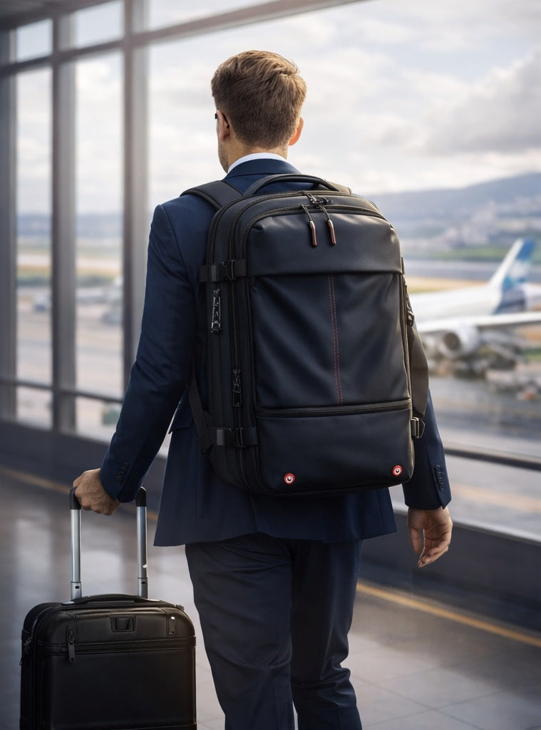 Sac a dos compression sous vide AirVault rangementchic ideal pour voyage cabine avion