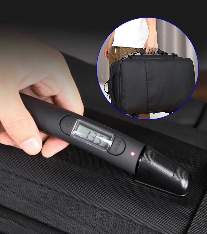 sac à dos compression sous vide avec balance électronique intégrée bagage cabine