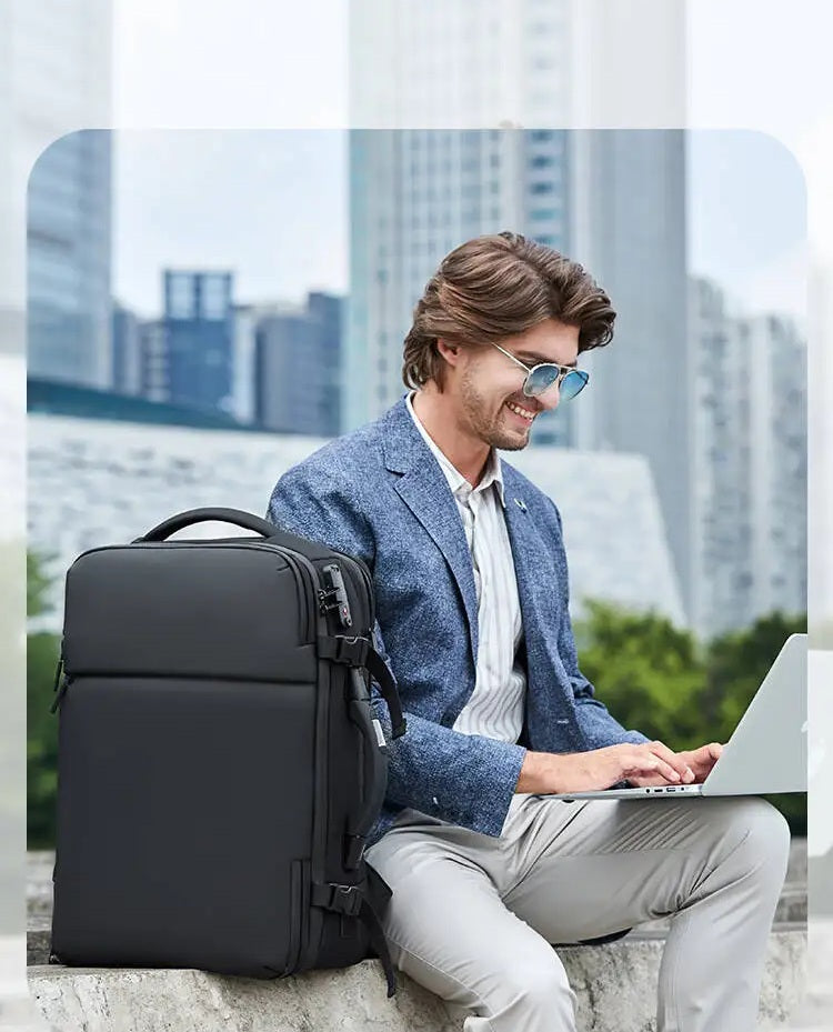 sac à dos compression sous vide multifonction homme urbain, parfait organisation voyage