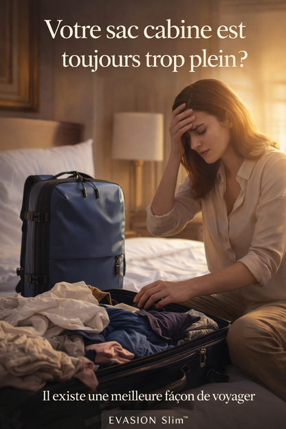 sac a dos ccompression sous vide solution bagage voluminux