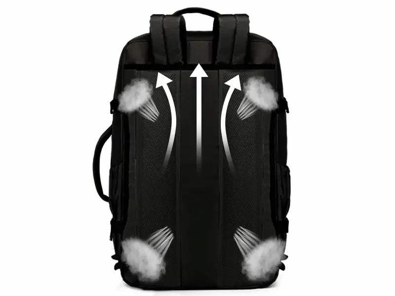 Le sac a dos de voyage | AeroCabin™ est le compagnon parfait pour voyager sereinement. Compatible bagage cabine (55×35×20 cm, 38L), imperméable, léger (1,11 kg) et accepté par plus de 100 compagnies aériennes, il vous accompagne partout : week-ends, affaires, city-trips ou vols low-cost. Son design convertible sac à main / sac à dos, ses compartiments intelligents, sa poche PC et son polyester 900D en font un modèle robuste, pratique et conçu pour la mobilité moderne