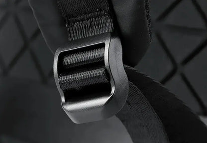 sac a dos roll top urbain avec poches zippees et velcro pour voyage et commute