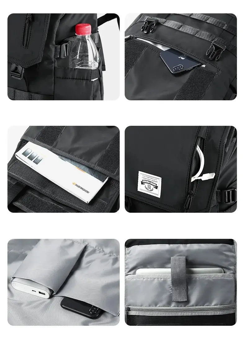 sac a dos roll top homme avec compartiment ordinateur 17.3 pouces resistant a l eau