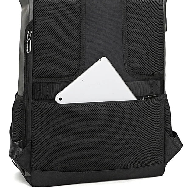 sac a dos roll top gris bleu jaune pour hommes femmes résistant à l’eau et durable