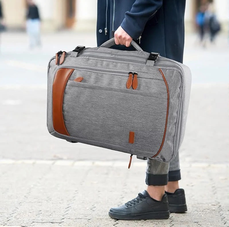 Sac valise cabine extensible homme 40L imperméable avec cubes de rangement inclus . a utiliser comme une valise