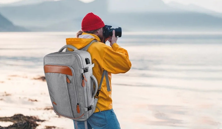 Sac valise cabine extensible homme 40L imperméable avec cubes de rangement inclus , exploration