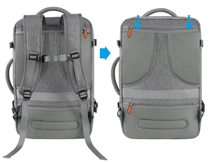 Sac valise cabine extensible homme 40L imperméable avec cubes de rangement inclus sangle rabatable