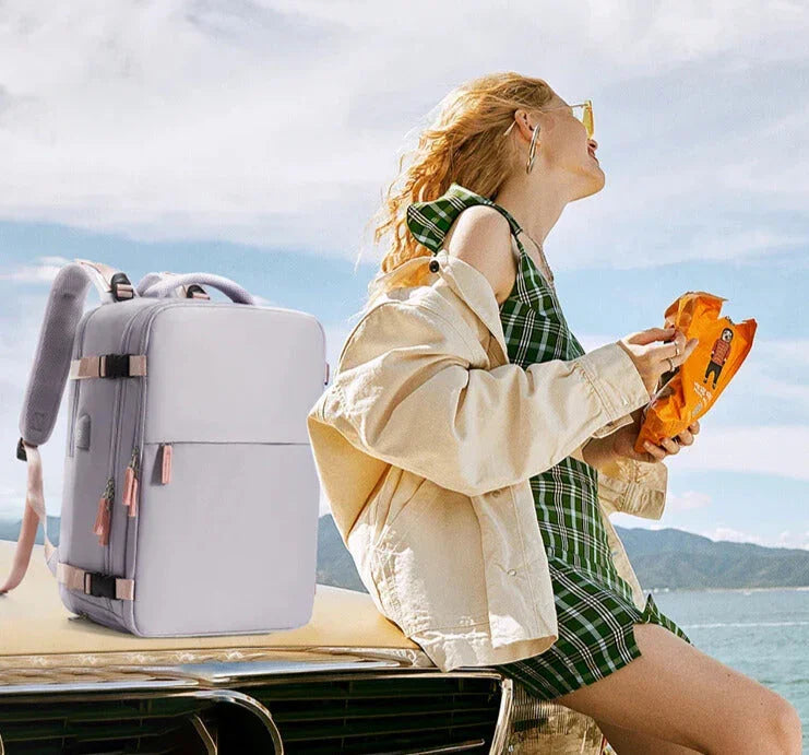 sac a dos voyage, sac a dos compression sous vide, sac a dos cabine avion, sac a dos multifonction, sac a dos pour ordinateur portable, organiseur voyage compact, sac a dos randonnee, sac de voyage leger