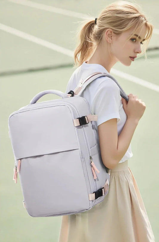 Sac a dos voyage AirCompresX™ cabine Wizzair 40x30x20, compression sous vide, multifonction et ergonomique. Voyagez léger et organisé !