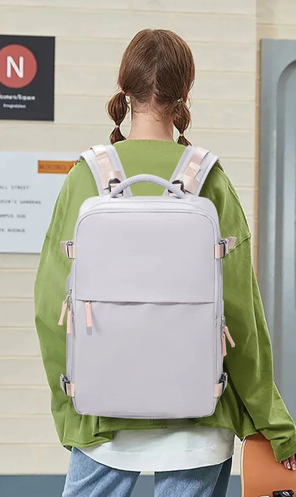 Sac a dos voyage AirCompresX™ cabine Wizzair 40x30x20, compression sous vide, multifonction et ergonomique. Voyagez léger et organisé !