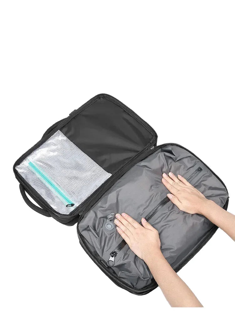 sac a dos voyage, sac à dos compression sous vide, sac de voyage compact, organisateur valise, sac cabine avion, sac rangement optimisé