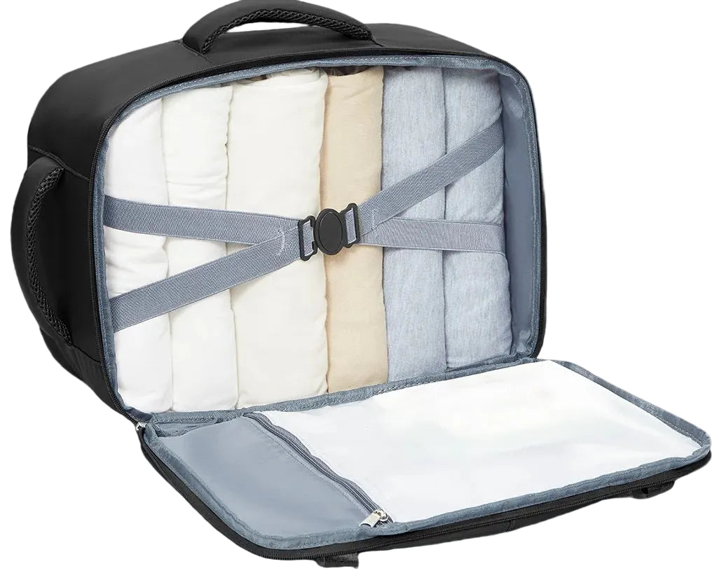 Sac a dos voyage cabine 40x20x25 EasyTrip compatible Ryanair, bagage a main sous siege avec compartiment ordinateur et rangement optimise
