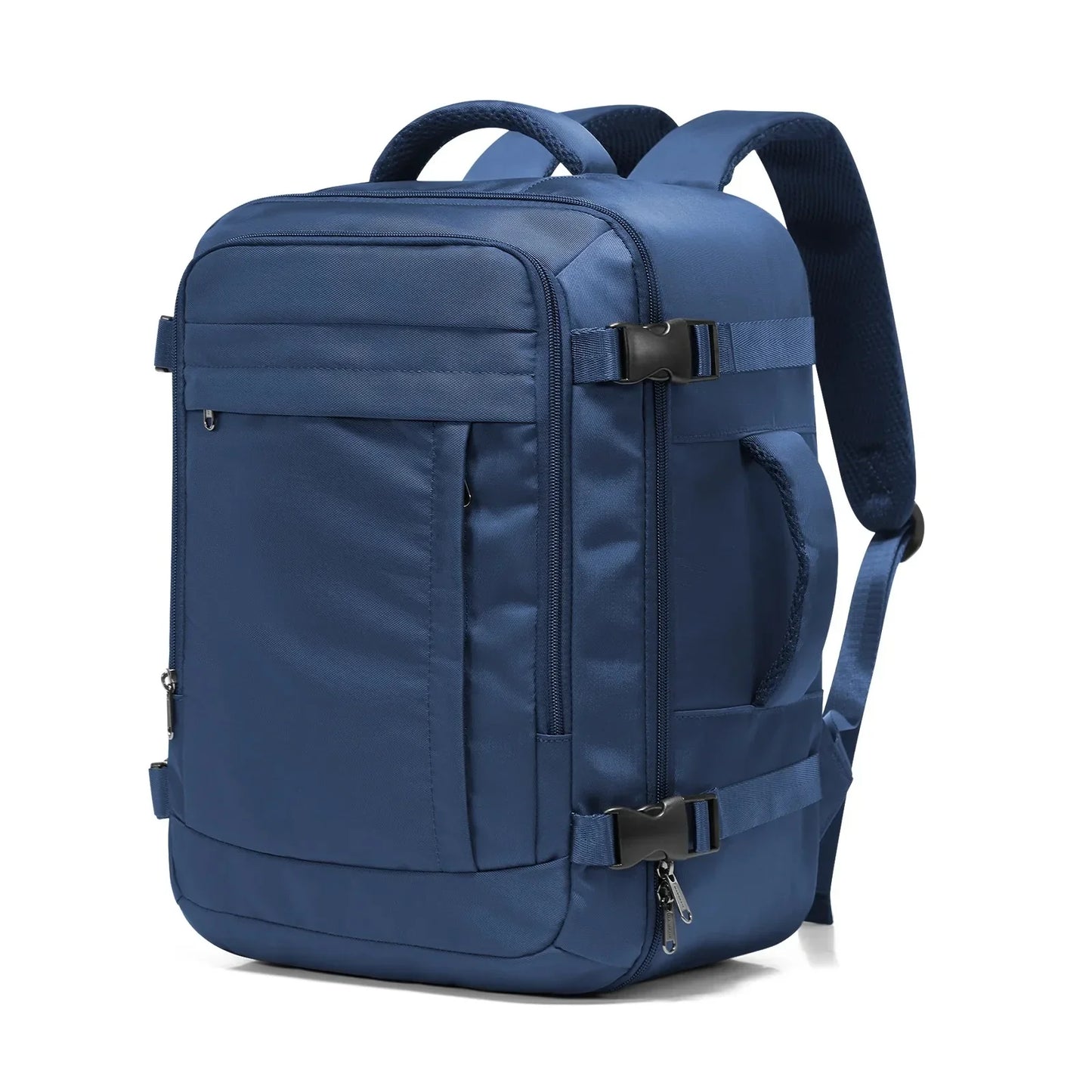 Sac a dos voyage FlyPack noir 40x30x20 avec ordinateur et vetements a l'interieur