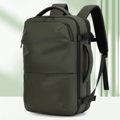 Sac a dos voyage compression sous vide 17 pouces 36-55L vert