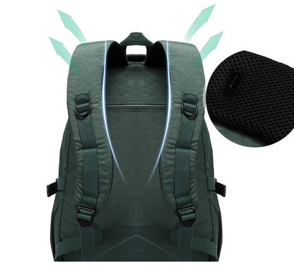 sac à dos voyage femme City Élégance vue de dos, sac urbain confortable avec bretelles rembourrées