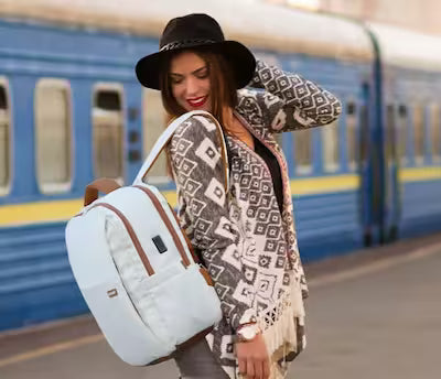 Sac a dos voyage femme cabine Ryanair léger et étanche, idéal pour transporter un ordinateur 15,6 pouces et organiser tous les accessoires