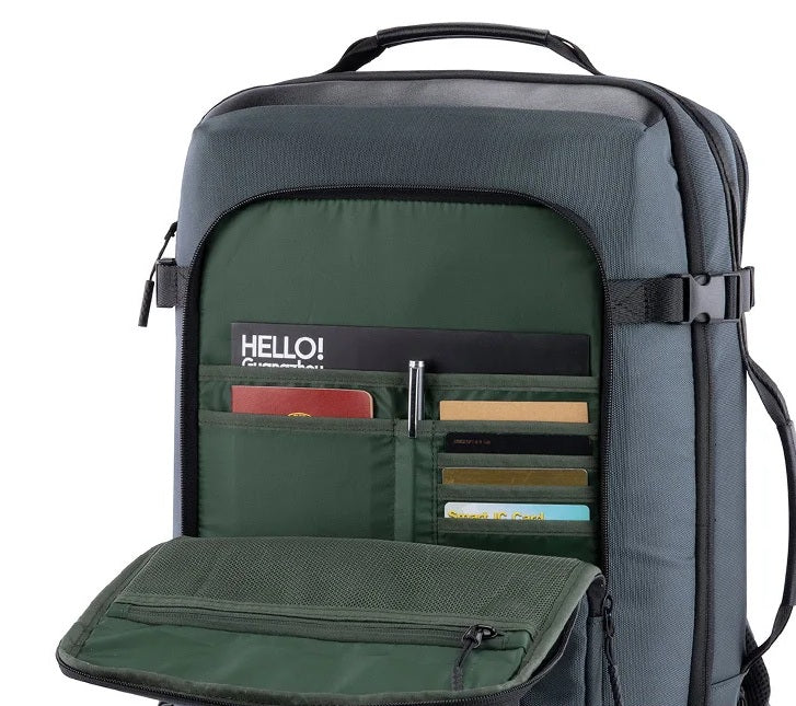 Sac à dos voyage ÉliteVoyage™ polyvalent 35L type valise, ultra-léger, sécurisé et confortable pour déplacements en avion, train ou escapades urbaine