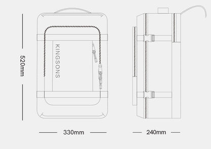 Sac à dos voyage femme et homme ÉliteVoyage™ léger, imperméable, extensible +50%, bretelles rembourrées et ouverture 180° pour organisation optimale